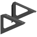 Laikiklis lentynai TRIANGLE 190x190mm, 25kg balta