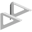 Shelf holder TRIANGLE 190x190mm 25kg white