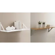Laikiklis lentynai TRIANGLE 190x190mm, 25kg juoda