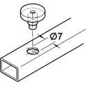 Glass shelf support