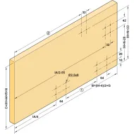 Sliding door fitting, Finetta F-Flush51 10A, set