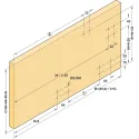 Sliding door fitting, Finetta F-Flush51 10A, set