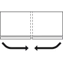 Sliding door fitting, Finetta F-Flush51 10A, set