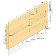 Sliding door fitting, Finetta F-Flush51 10A, set