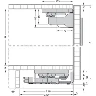 Sliding door fitting, Finetta F-Flush51 10A, set
