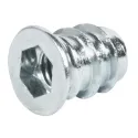 Screw-in sleeve, Steel, with rim