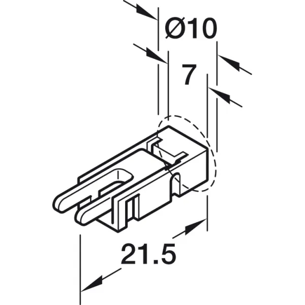 Laidas 12V 5mm, juostai prie konverterio L2000mm, Loox5