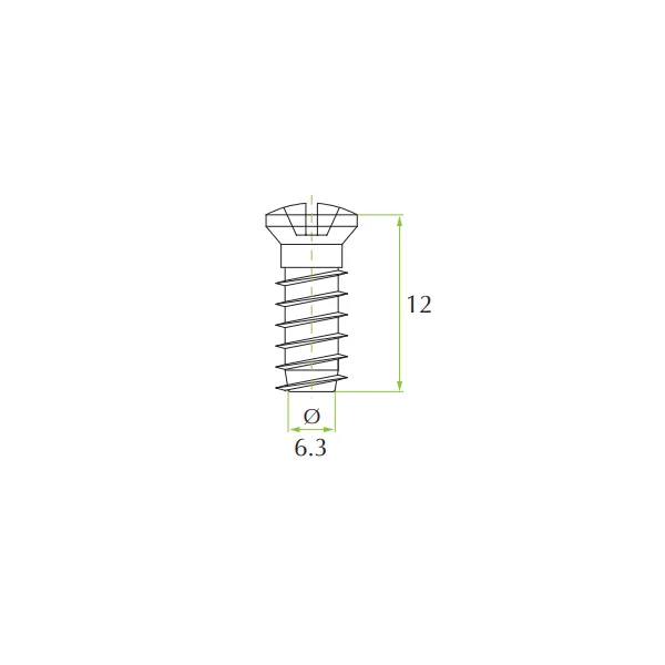 Eurovaržtas Ø6mm, 3x12mm, lankstui