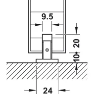 Bottom guide, with zero clearance
