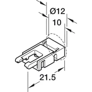 Laidas 12V 8mm, juostai prie konverterio L2000mm, Loox5
