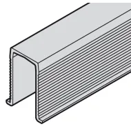 Profilis apatinis įfrezuojamas Slido D-Line L1000mm