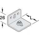 Mounting bracket, with screw and nut