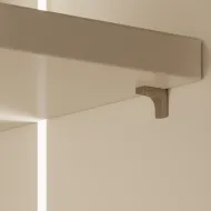 Laikiklis lentynai su fiksatoriumi, Ø5mm, gręžimas, nikelis