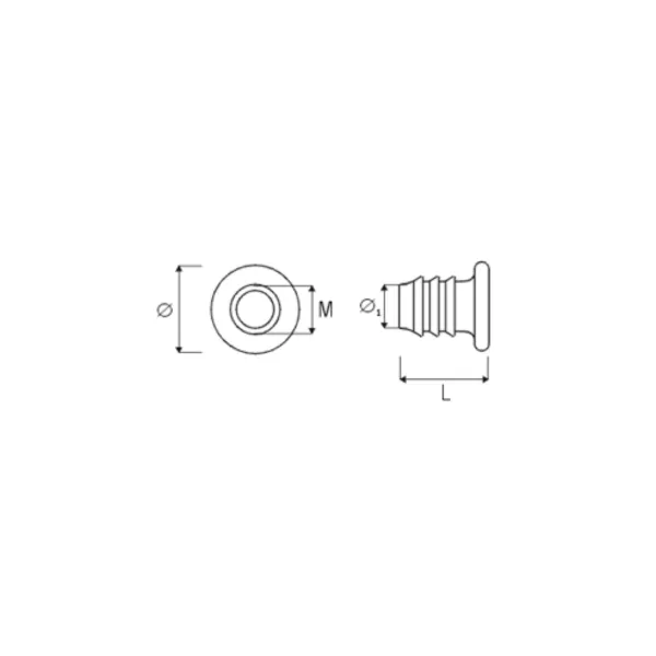 Knock-in sleeve M6x14mm