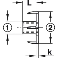 T-nut, With internal thread, steel