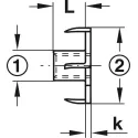 T-nut, With internal thread, steel