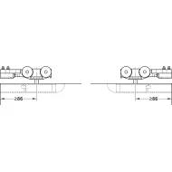 SDS Slido D-Line 120 I medinėms 1 durims