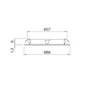 Spotlight LED ATOM 24V/3W stainless steel, natural white light
