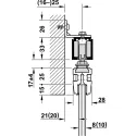 SDS Slido D-Line 120 L stiklinėms 1 durims