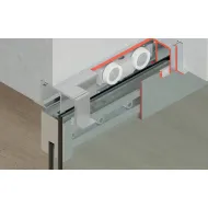 SDS Slido D-Line 120 L stiklinėms 1 durims su švelniu stabdymu 1 kryptimi