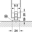 SDS Slido D-Line11 120P medinėms 1 durims