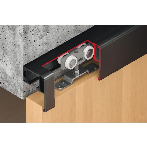 SDS Slido D-Line11 120P medinėms 1 durims su švelniu stabdymu 2 kryptimis