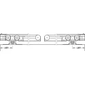 Sliding door fitting, Häfele Slido D-Line11 120P, set without running track