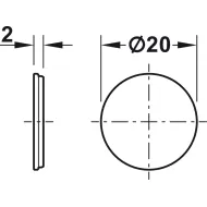 Plokštelė magnetukui klijuojama