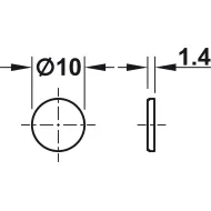 Magnetic disk, For glue fixing