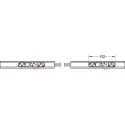 Sliding door fitting, Slido D-Line11 50L, set without running track