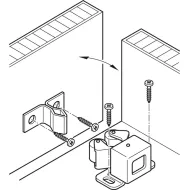 Twin roller catch, For screw fixing, steel