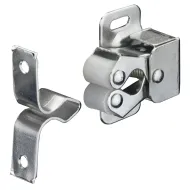 Twin roller catch, For screw fixing, steel