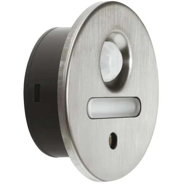 Plinth light, Häfele Loox LED 2028 12V drill hole Ø40mm, stainless steel
