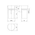 Holder 4-26mm chrome