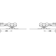 SDS Slido D-Line11 80P medinėms 1 durims