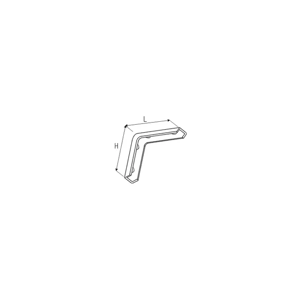 Shelf support L120mm black