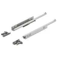Bėgeliai paslėptieji MX UMS dalinio ištraukimo L350mm, 25kg su švelniu uždarymu, su fiksatoriais