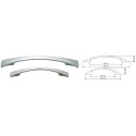 Handle CC128mm L184mm chrome