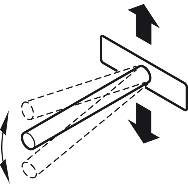 Laikiklis lentynai paslėptas Ø12mm, L100mm