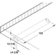 Shelf support, with wood-screw thread and wall plug