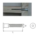 One-piece connector, confirmat, 7x50mm, SW4, countersunk head, for drill hole Ø5mm, steel, black