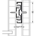 Ball bearing runners, Full extension, load bearing capacity up to 30kg, steel, side mounted