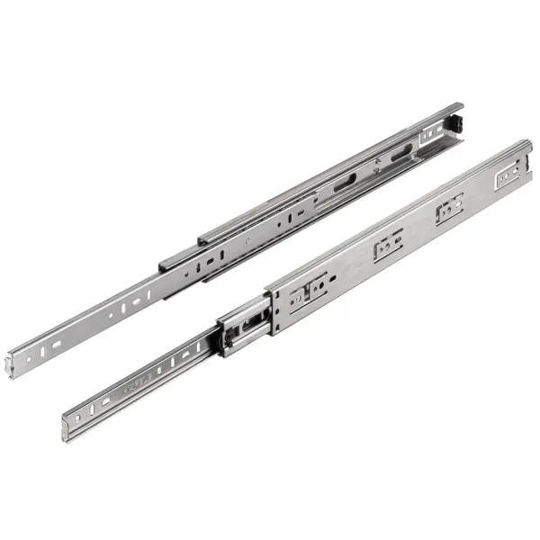Ball bearing runners, Full extension, load bearing capacity up to 30kg, steel, side mounted