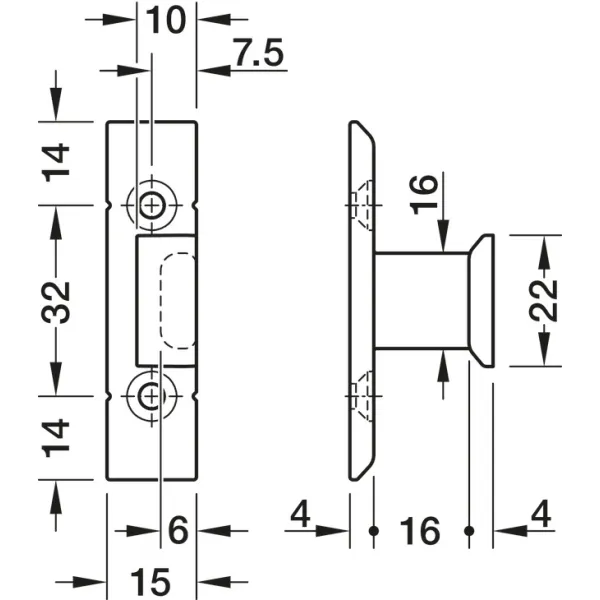 Frame part, Häfele Keku EHS