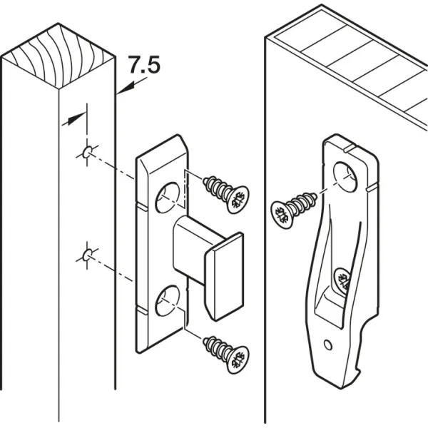 Frame part, Häfele Keku EHS