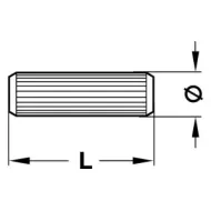 Wooden dowel 8x30mm, 1000 pcs