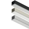 Profilis LED išorinis 2101 aliuminis L3000mm, nerūdijančio plieno spalva