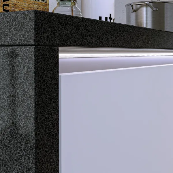 Aluminum LED profile for GOLA II profile, L4200mm, aluminium, black