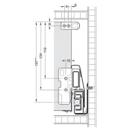 Side railing, Round, Häfele Matrix Box P