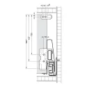 Paaukštinimai stalčiui Matrix Box P Plus apvalūs L270mm, balta